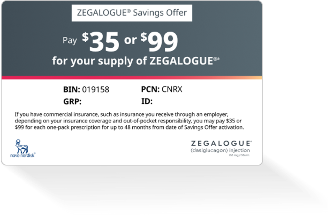 Zegalogue® (dasiglucagon) injection savings offer