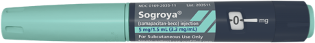 Sogroya® 5 mg pen dosing information
