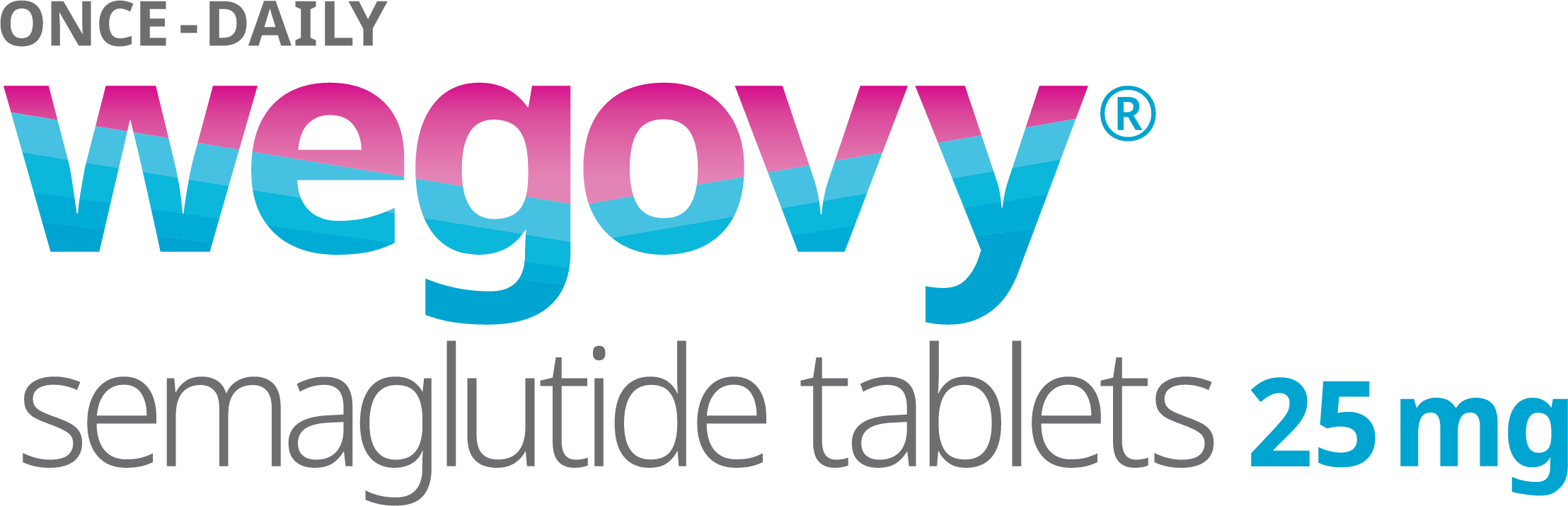 Wegovy® (semaglutide) tablets 25 mg logo