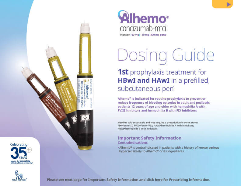 Downloadable Alhemo® Dosing Guide