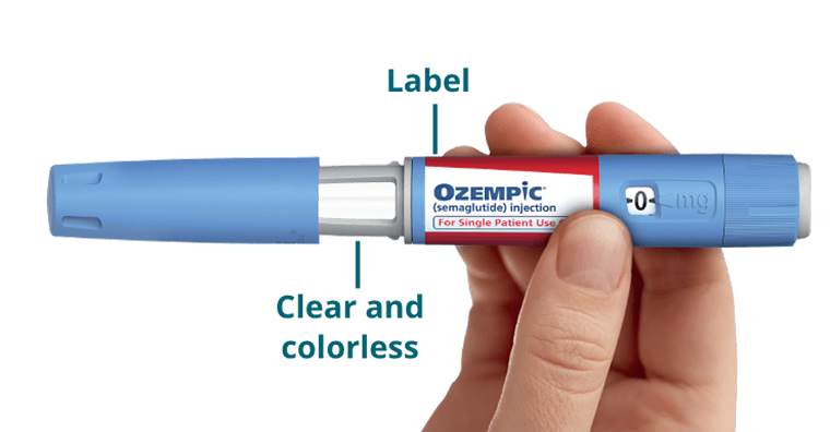 Hand turning the Ozempic® pen dose selector