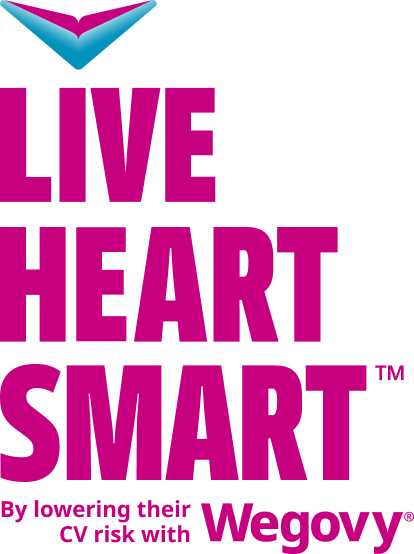 Live Heart Smart™ by lowering thier CV risk with Wegovy®