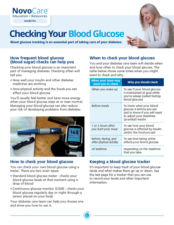 Checking Your Blood Glucose