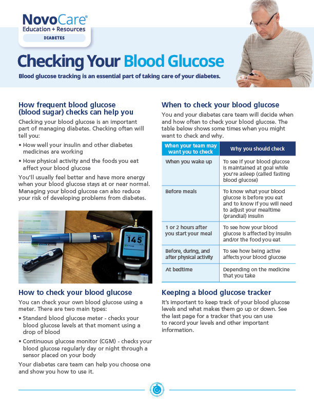 Checking Your Blood Glucose