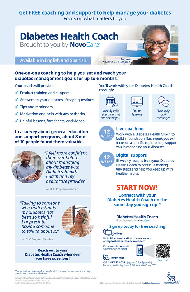 Diabetes Health Coach Poster