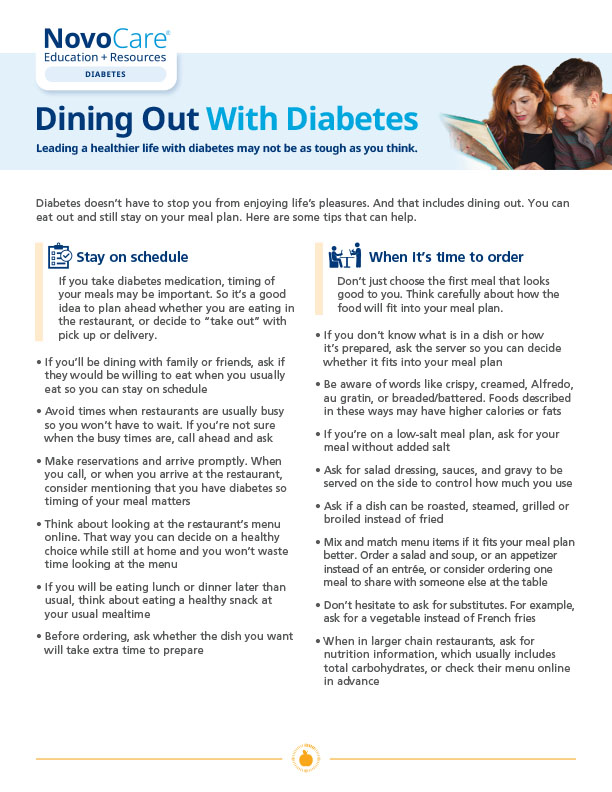 Dining Out with Diabetes