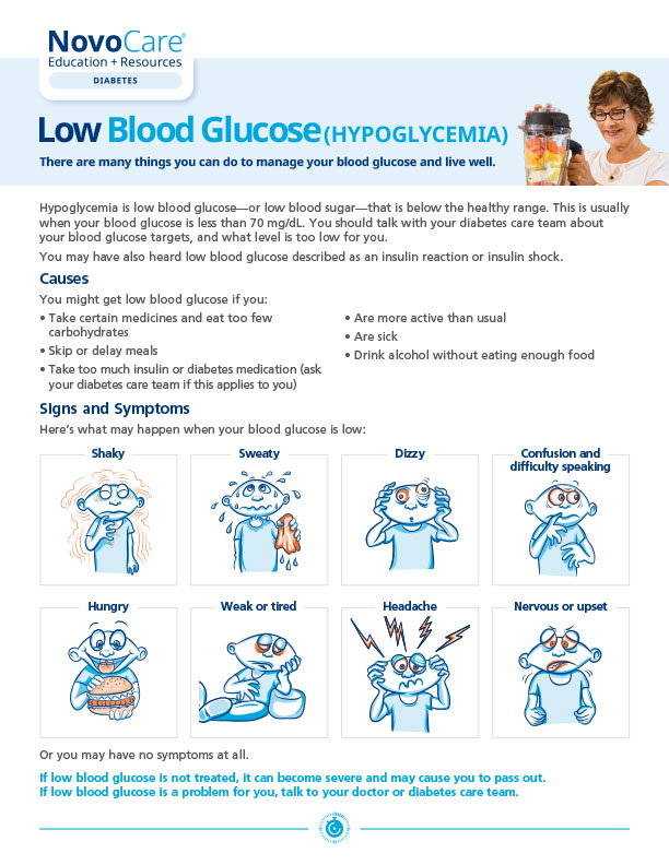 Low Blood Glucose (Hypoglycemia)