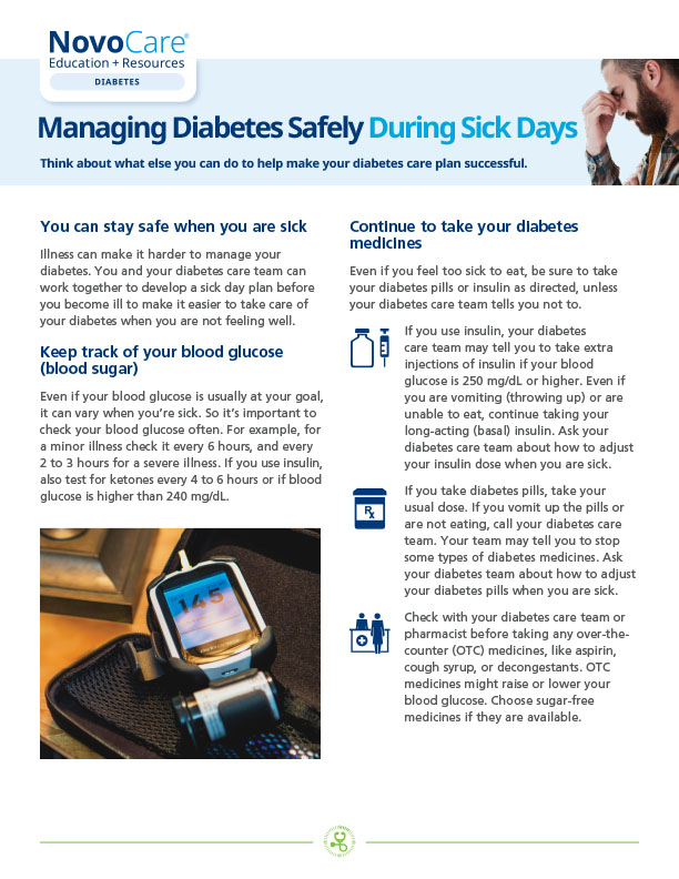 Managing Diabetes Safely During Sick Days