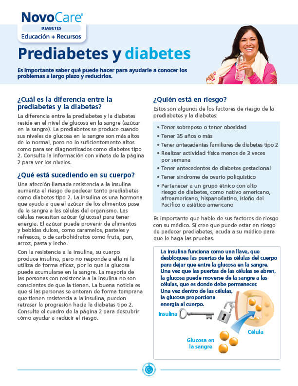 Prediabetes and Diabetes – Spanish