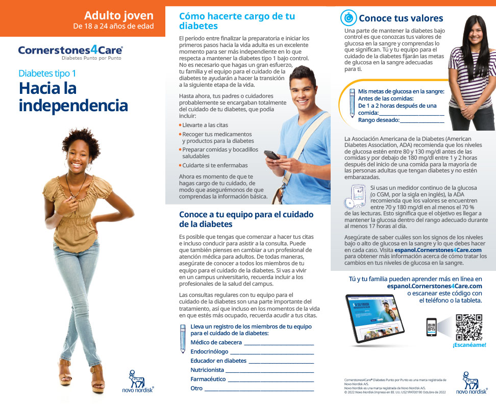 Type 1 Diabetes: Becoming Independent (Ages 18-24) – Spanish
