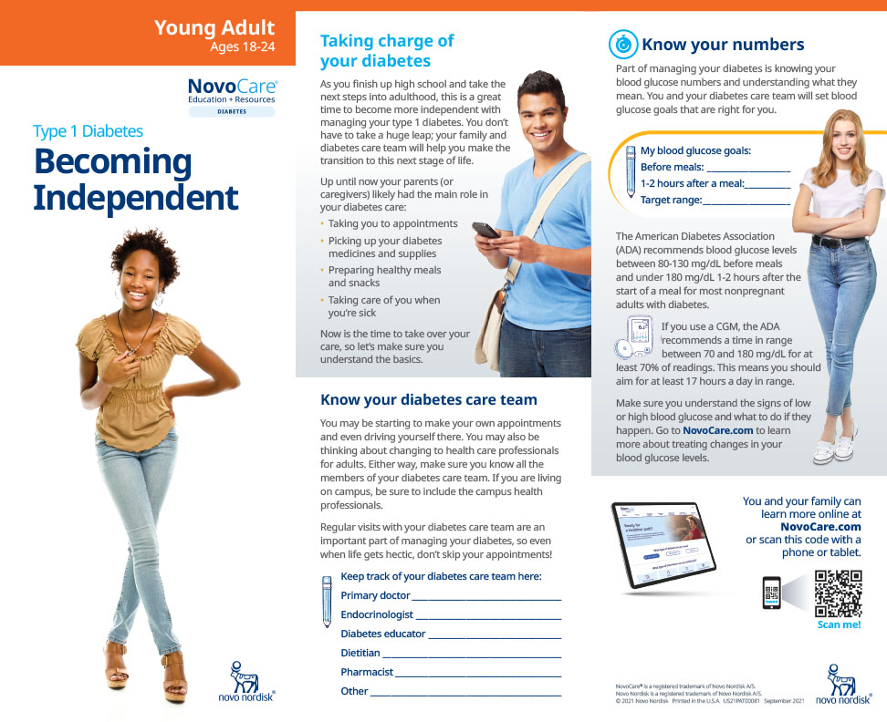 Type 1 Diabetes: Becoming Independent (Ages 18-24)