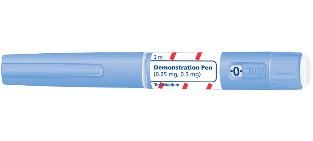 Ozempic® (semaglutide) injection 0.5 mg, 1 mg, or 2 mg Demonstration Pen  (0.25 mg, 0.5 mg)