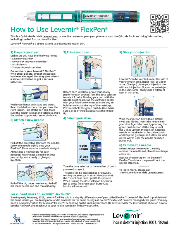 Levemir® FlexPen® Quick Guide