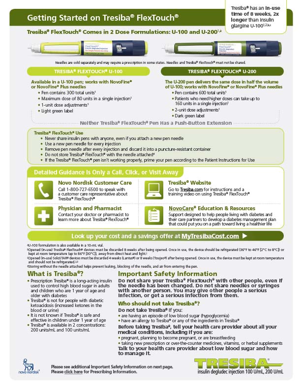 Getting Started on Tresiba® FlexTouch® Brochure