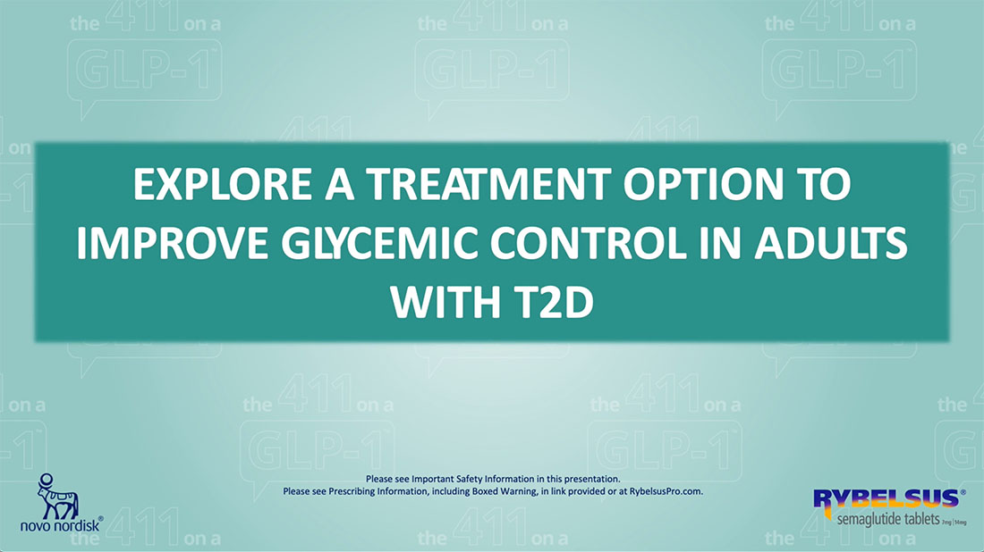 Explore A Treatment Option to Improve Glycemic Control in Adults With T2D