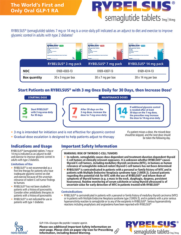 RYBELSUS® Pharmacy Reference Sheet