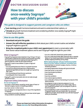 Sogroya® Doctor Discussion Guide