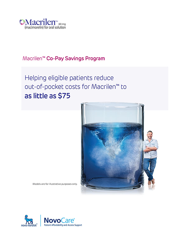 Macrilen™ Co-pay Program Brochure for Professionals