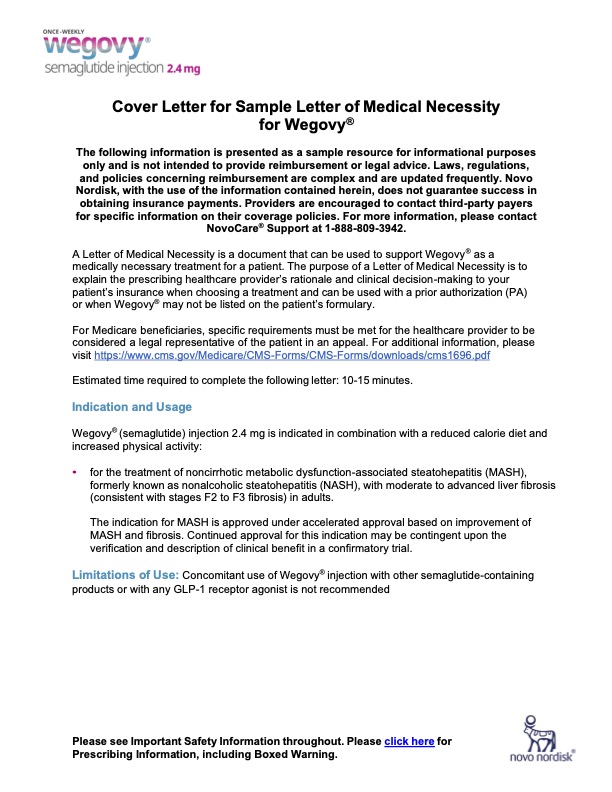 Sample Letter of Medical Necessity