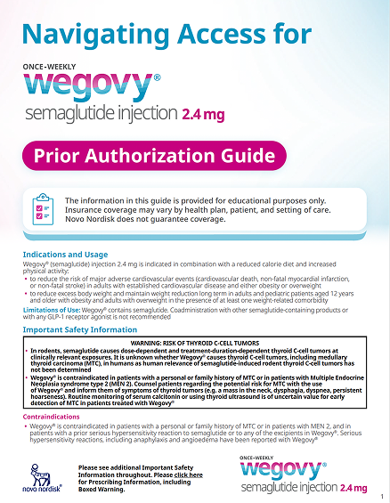 Wegovy® Prior Authorization Guide