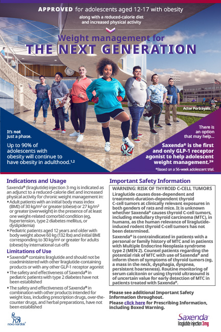 Saxenda® Adolescents with Obesity Brochure