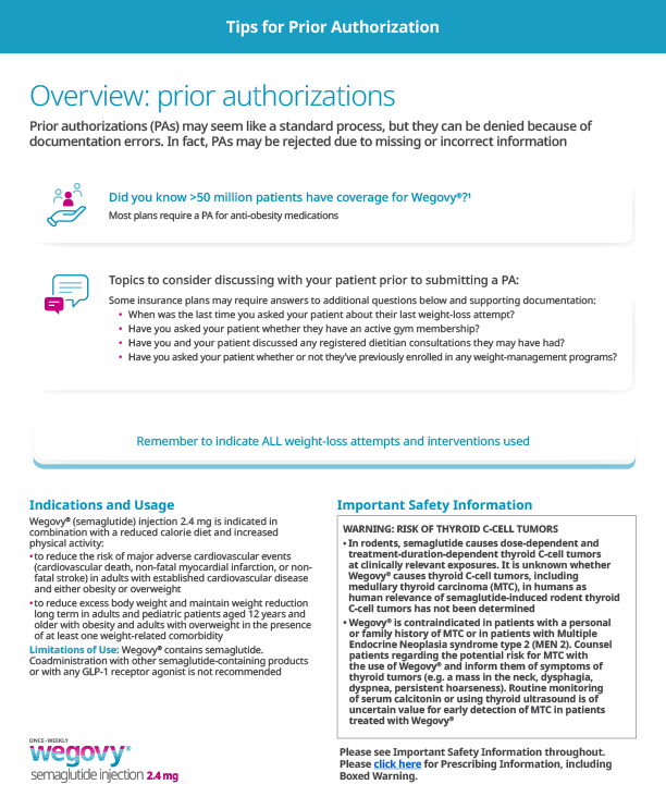 Tips for Prior Authorizations