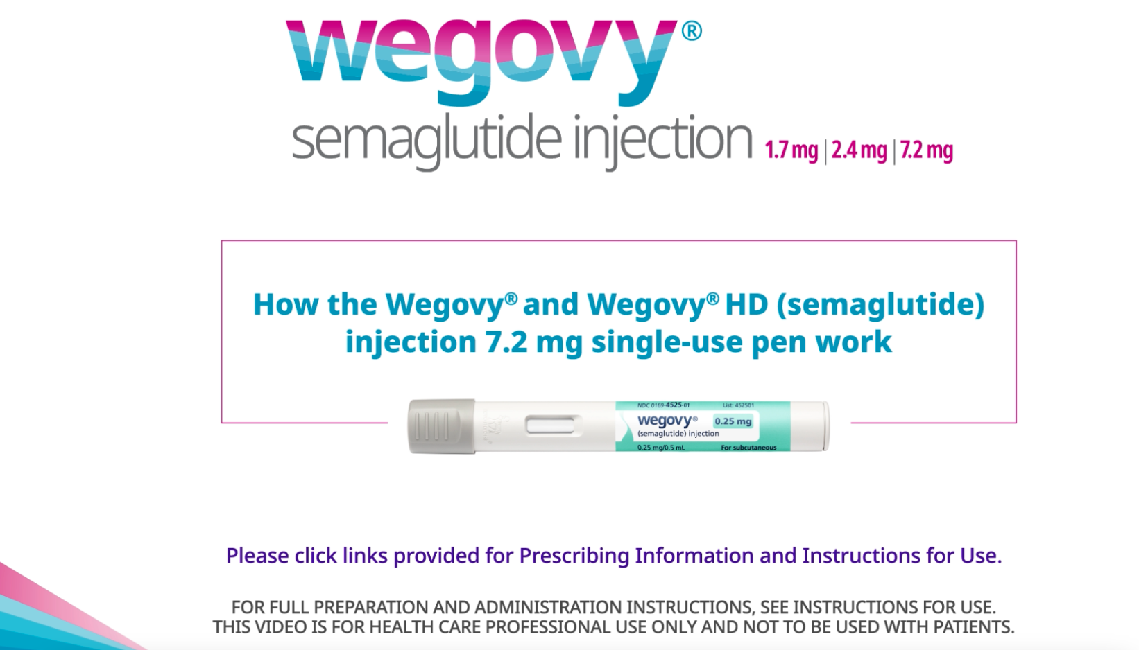 Learn how to properly use the Wegovy® pen