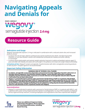Wegovy® Exceptions, Denials, and Appeals Guide