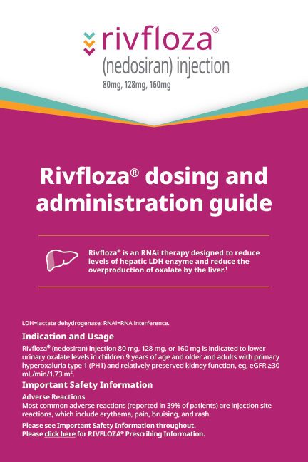 Rivfloza® Dosing and Administration Guide