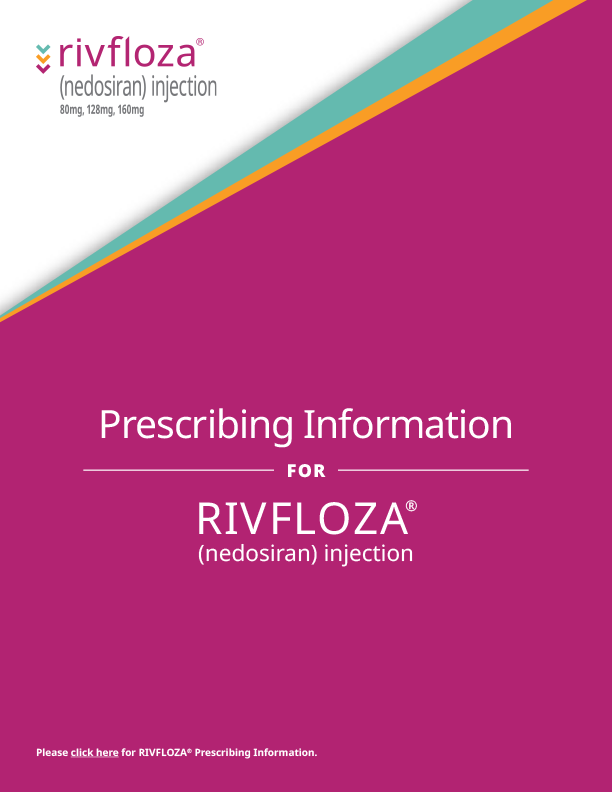 Rivfloza® Prescribing Information Brochure