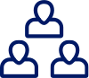 An icon of three persons, representing the audience at a conference