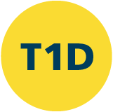 Type 1 diabetes circle icon