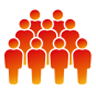 Orange people icon