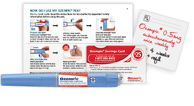 Ozempic® pen in patient starter kit