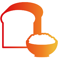 Bread and rice icon