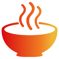 Steaming bowl icon