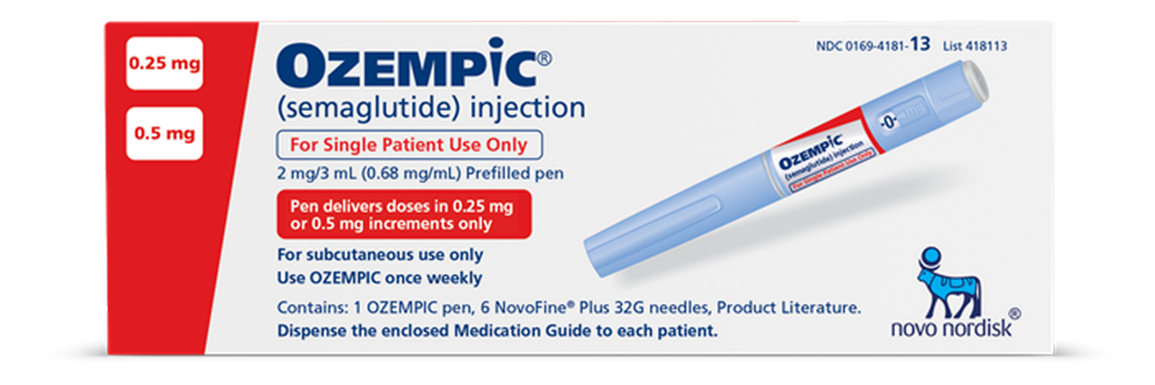 Ozempic® 0.25 mg or 0.5 mg dose