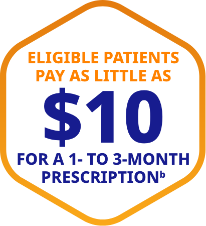 Eligible patients 1- to 3-month prescription cost information