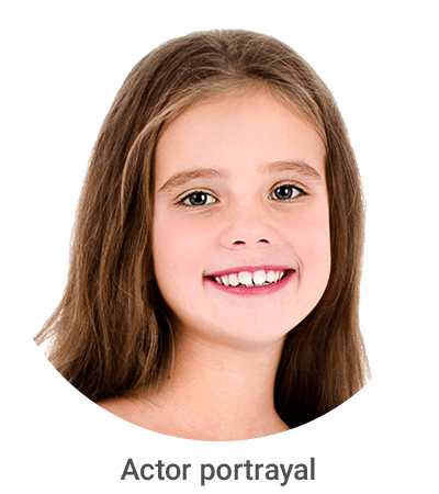 Little girl smiling