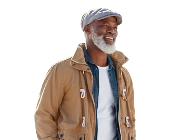 Man standing and smiling