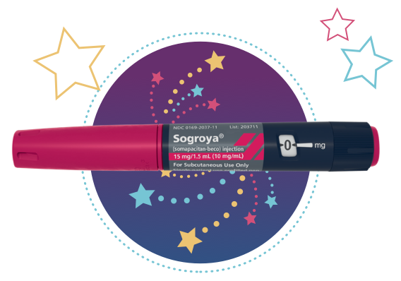 Sogroya® pen with stars