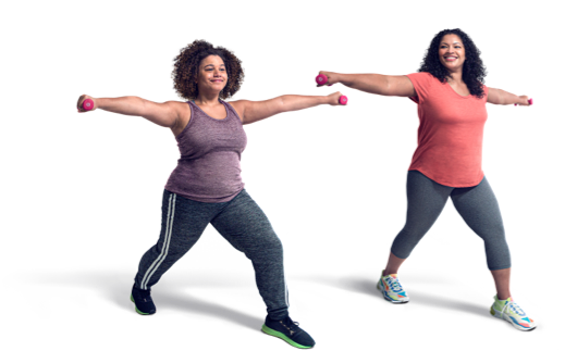 Women exercising