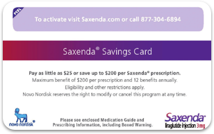 Saxenda® Savings Card