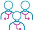Three HCP icons Three HCP icons