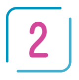 Number two inside blue box