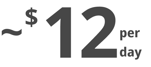~$12 per day