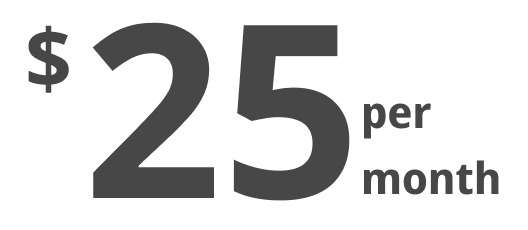 ~$25 per month