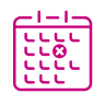 Calendar with one day circled icon