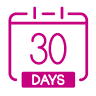 30 days calendar icon