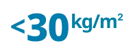 <30 kg/m2